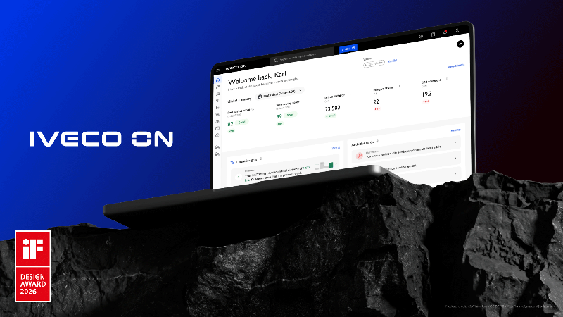 News IVECO ON vince il prestigioso iF DESIGN AWARD 2026 per l'eccezionale esperienza digitale utente - AUTO INDUSTRIALE BERGAMASCA