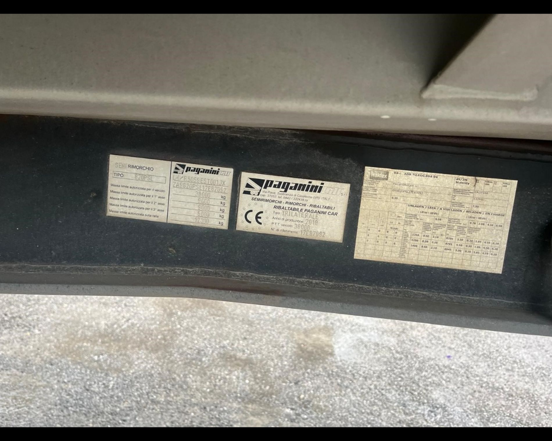 IVECO SEMIRIMORCHIO PAGANINI RIBALTABILE TRE LATI - AUTO INDUSTRIALE BERGAMASCA