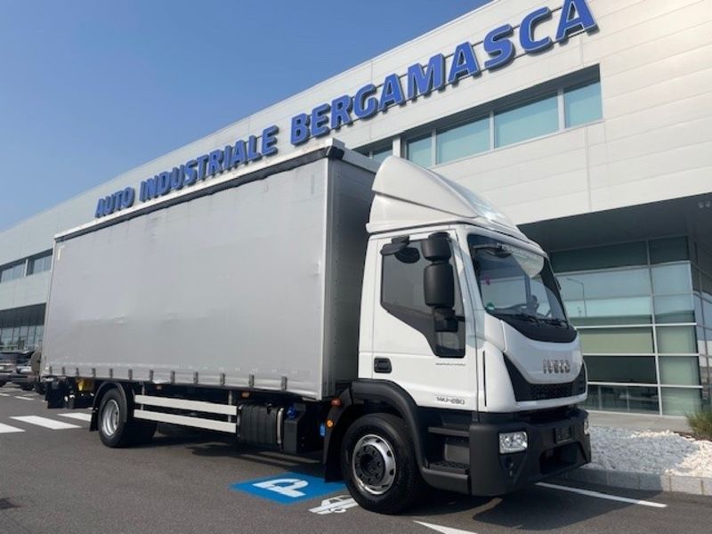 IVECO EUROCARGO ML140E28 P CENTINA FRANCESA +SPONDA BATTUTA15Q - AUTO INDUSTRIALE BERGAMASCA