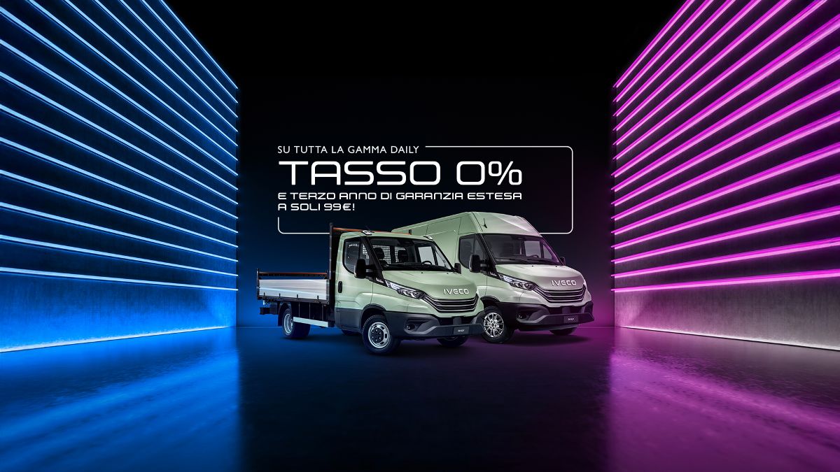 Su tutta la Gamma DAILY Tasso 0% e Terzo anno di garanzia estesa a soli 99€ - AUTO INDUSTRIALE BERGAMASCA