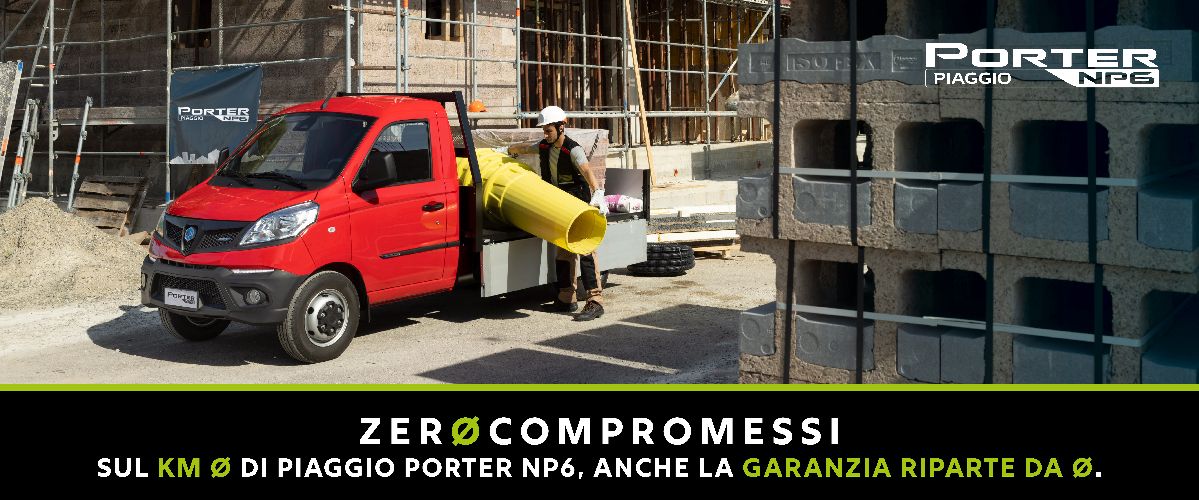 Zero compromessi con Piaggio Porter NP6 - AUTO INDUSTRIALE BERGAMASCA