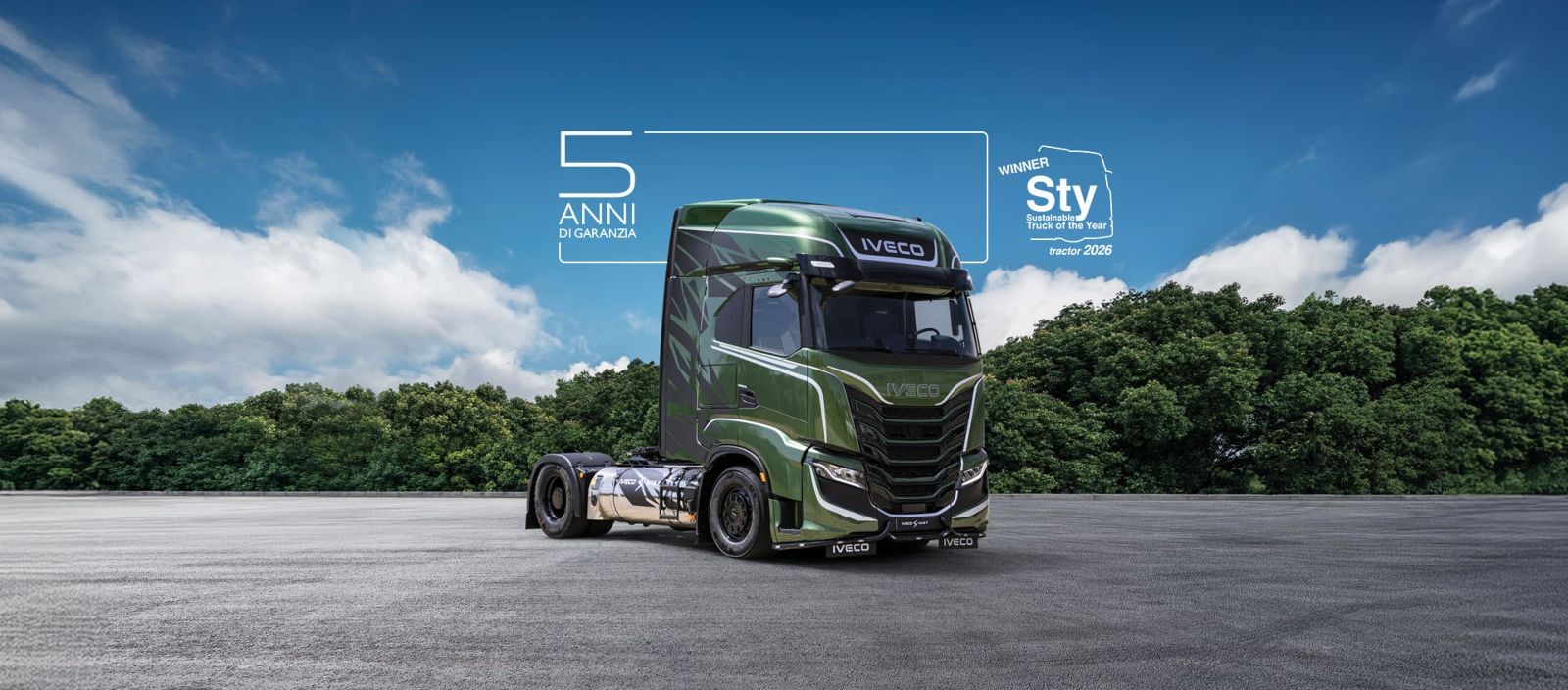 Prestazioni superiori e massima serenità con 5 anni o 500.000 km di garanzia driveline su IVECO S-Way Natural Gas, nelle versioni CNG e LNG, e su serbatoi LNG - AUTO INDUSTRIALE BERGAMASCA