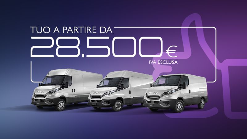 Promozione DAILY Furgone tuo a partire da 28.500€ IVA esclusa - AUTO INDUSTRIALE BERGAMASCA